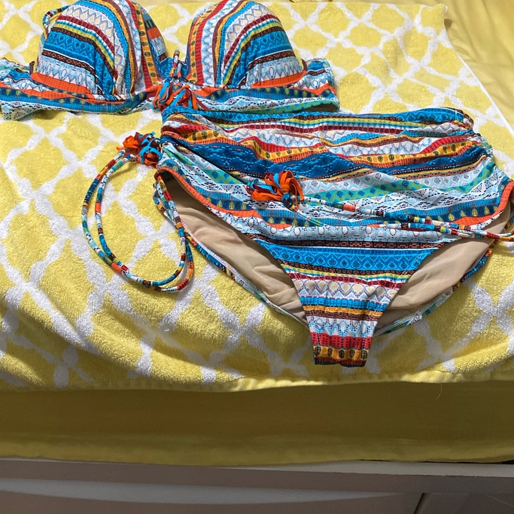 Land Bryant Multi Colored Swim Suit